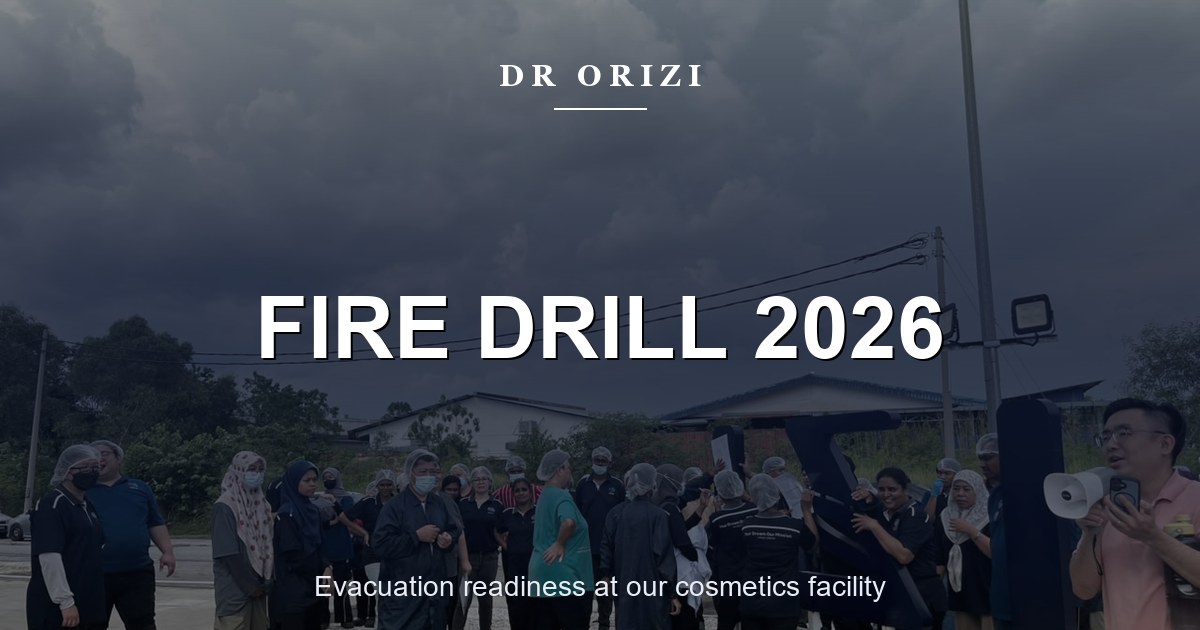 Dr Orizi employees at the assembly point during the 2026 fire drill