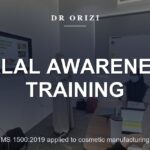Halal awareness training session at the Dr Orizi cosmetics facility
