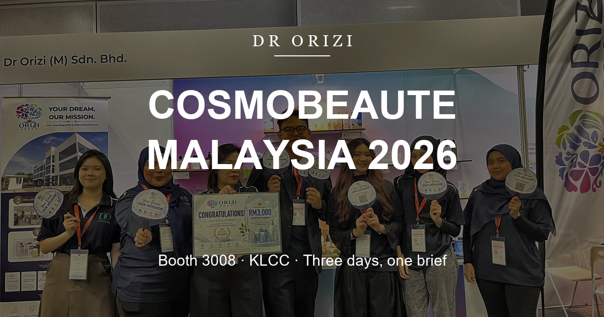 Dr Orizi at Cosmobeaute Malaysia 2026: The Four Questions Every Visitor Asked