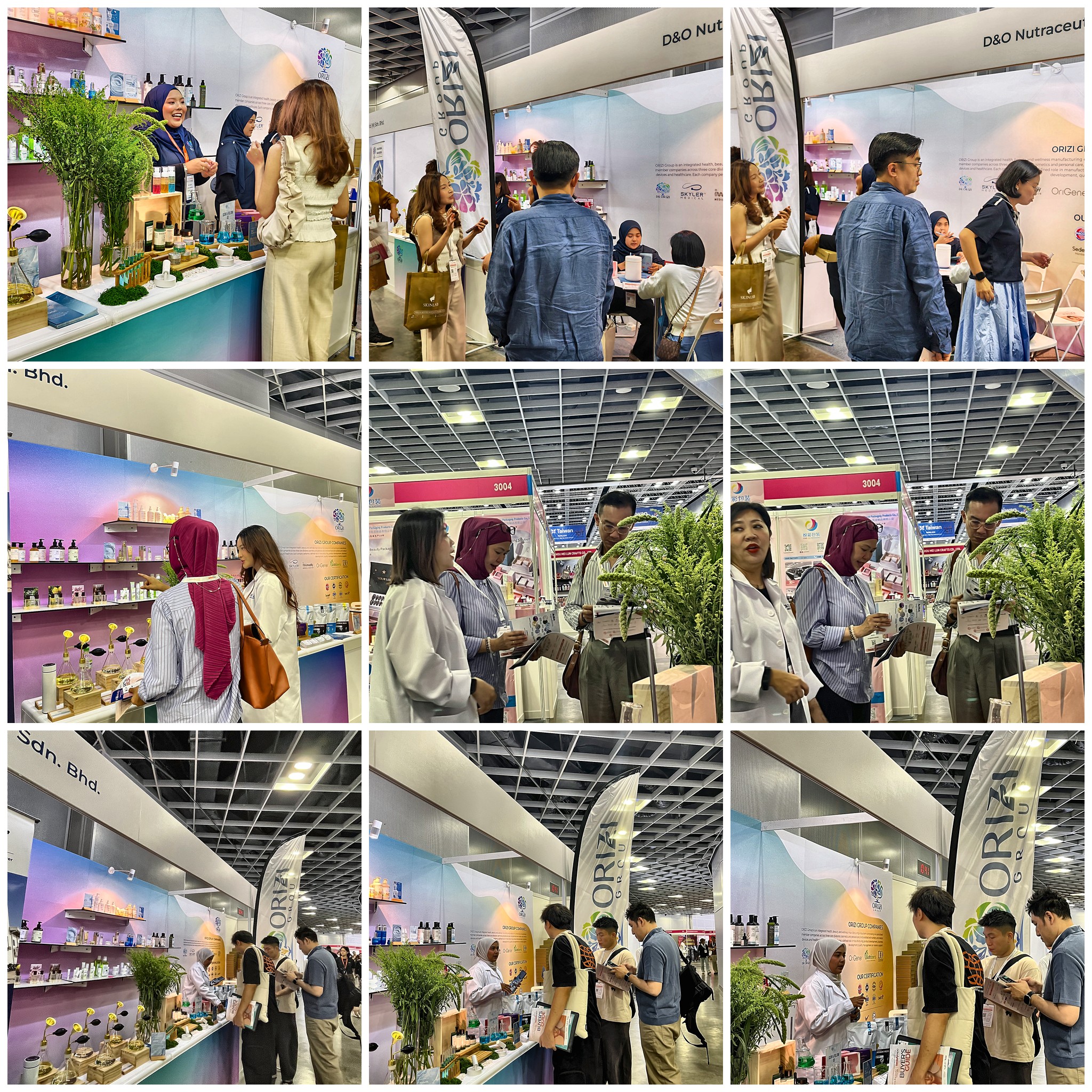 Visitors in consultation with the Dr Orizi team at Booth 3008, Cosmobeaute Malaysia 2026