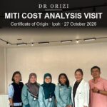 MITI cost analysis visit at the ORIZI Group facility, Ipoh, 27 October 2026